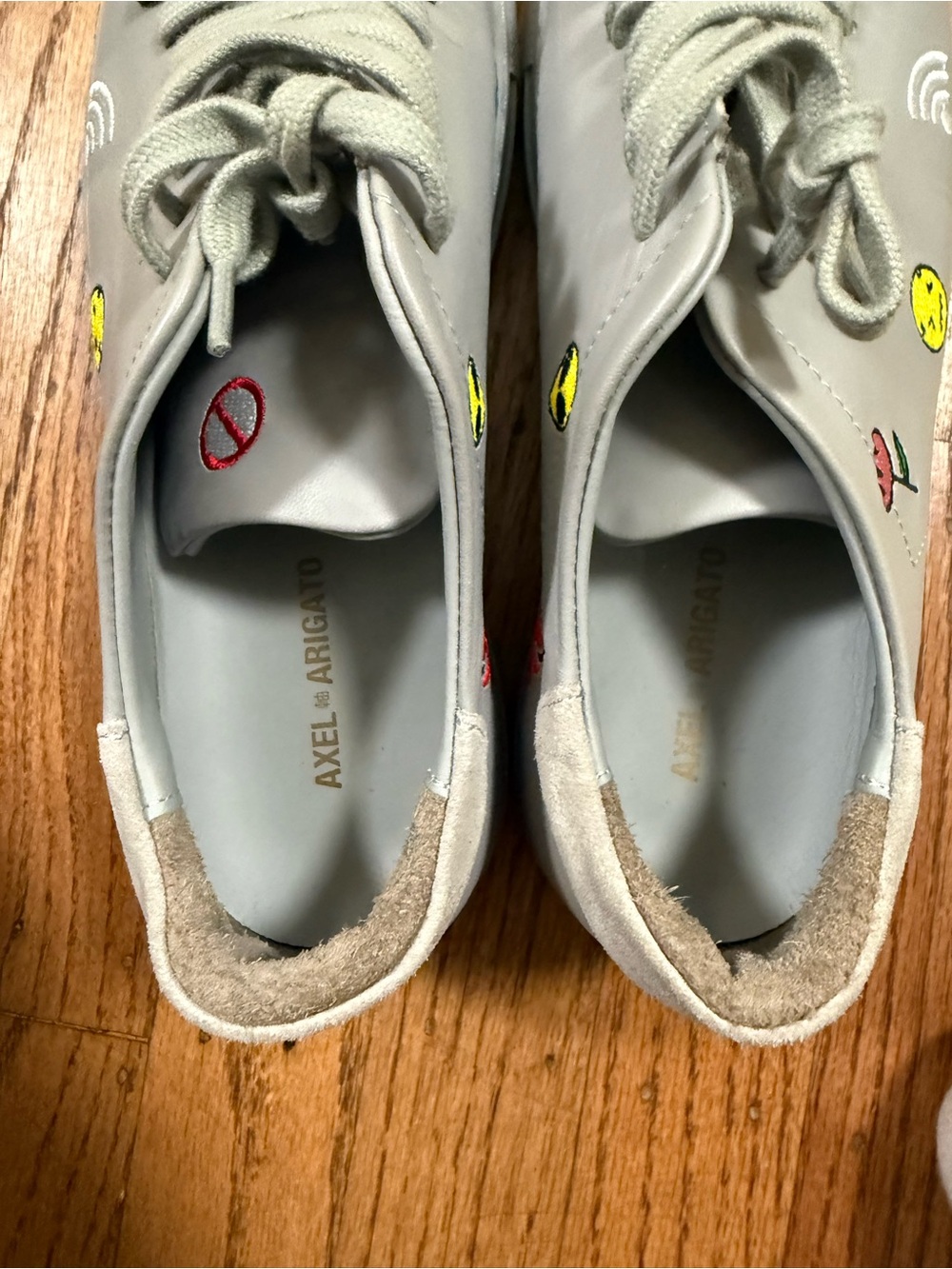 EUC Axel Arigato RARE clean 90 grey leather sneakers 38 - Picture 5 of 13